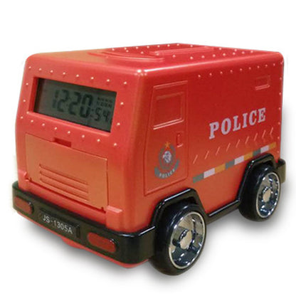Cartoon Money Transport Truck Money Cabinet Coin-Operated Piggy Bank Password Piggy Bank Car