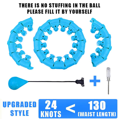 Weighted Pilate Hoop Infinity Design,Smart Exercise Equipment for Women, Home Fitness,Space-Saving,Portable and Easy to Assemble