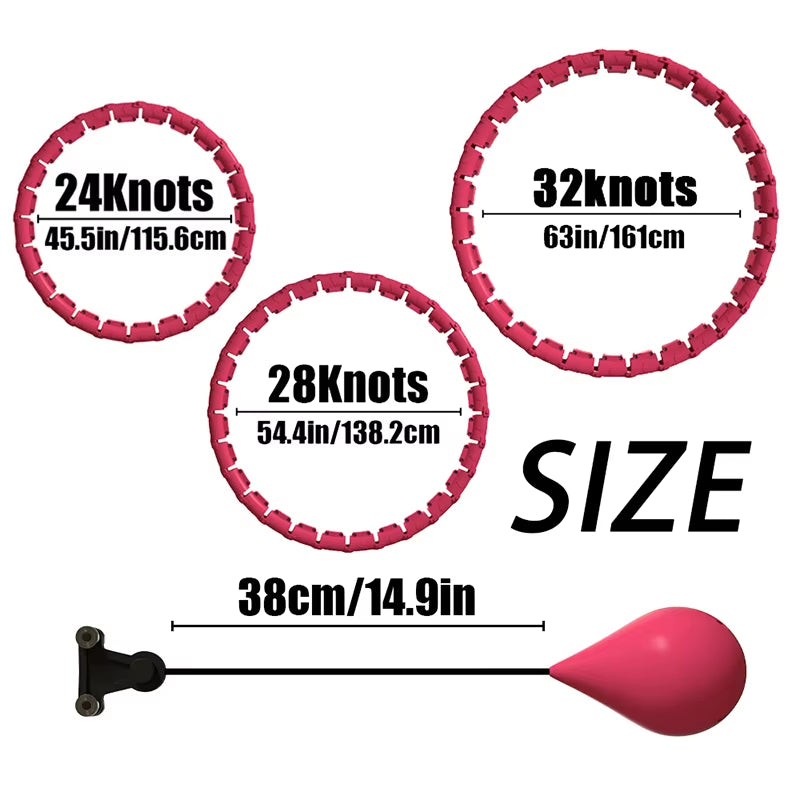 Weighted Pilate Hoop Infinity Design,Smart Exercise Equipment for Women, Home Fitness,Space-Saving,Portable and Easy to Assemble