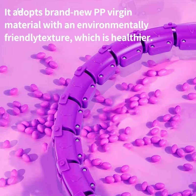 Weighted Pilate Hoop Infinity Design,Smart Exercise Equipment for Women, Home Fitness,Space-Saving,Portable and Easy to Assemble